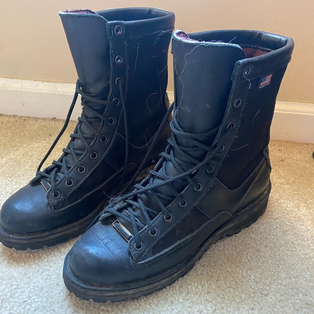 Heavy Black Combat Boots